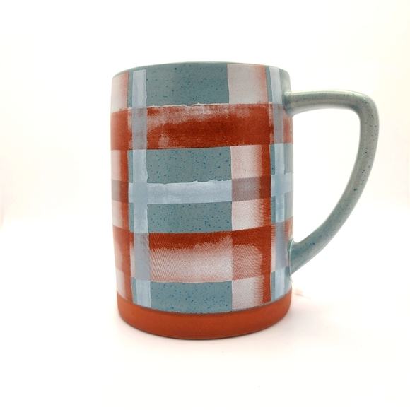 Autumn Plaid Ceramic 18oz. Coffee Tea Mug - Picture 1 of 10
